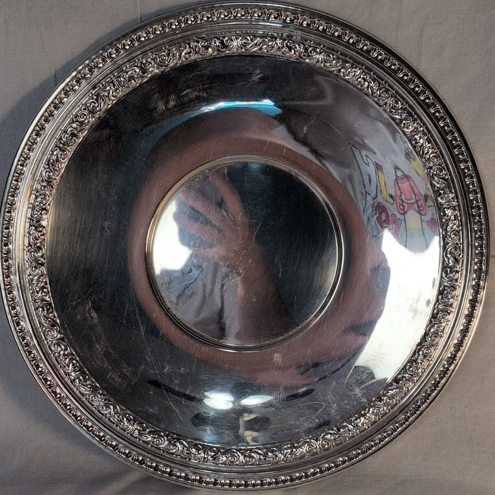 Reed & Barton Oneida Silversmiths Silverplate Platters Trays Chargers Lot